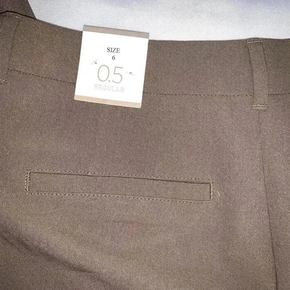 CHICO'S pants size 6 REGULAR 0.5 straight leg CLASSIC OFFICE STYLE ZIPUP CLOSURE - Picture 11 of 13